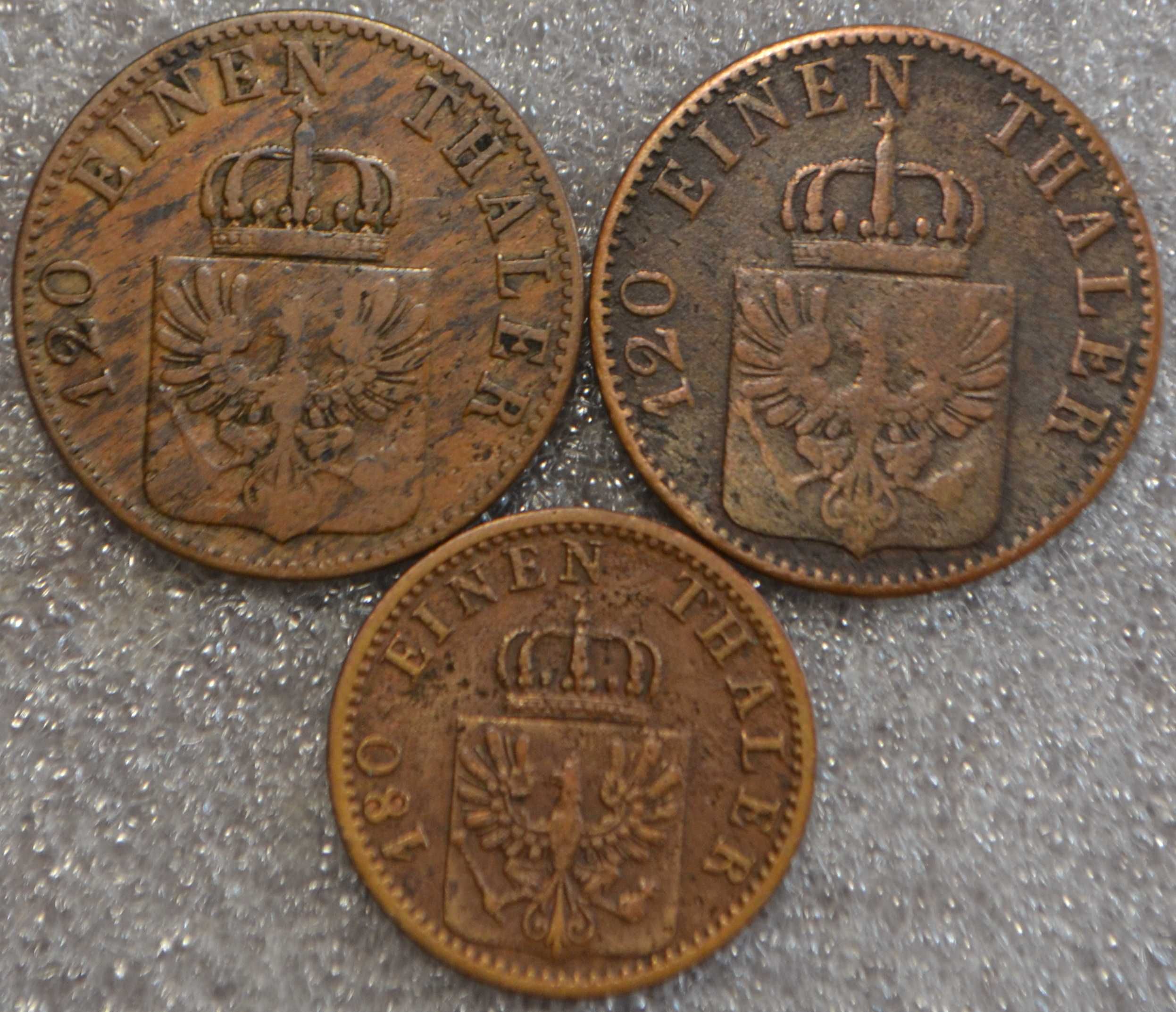 Серебряные и бронзовые монеты Германии и Скандинавии