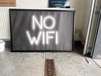 Plakat z ramka NO WIFI