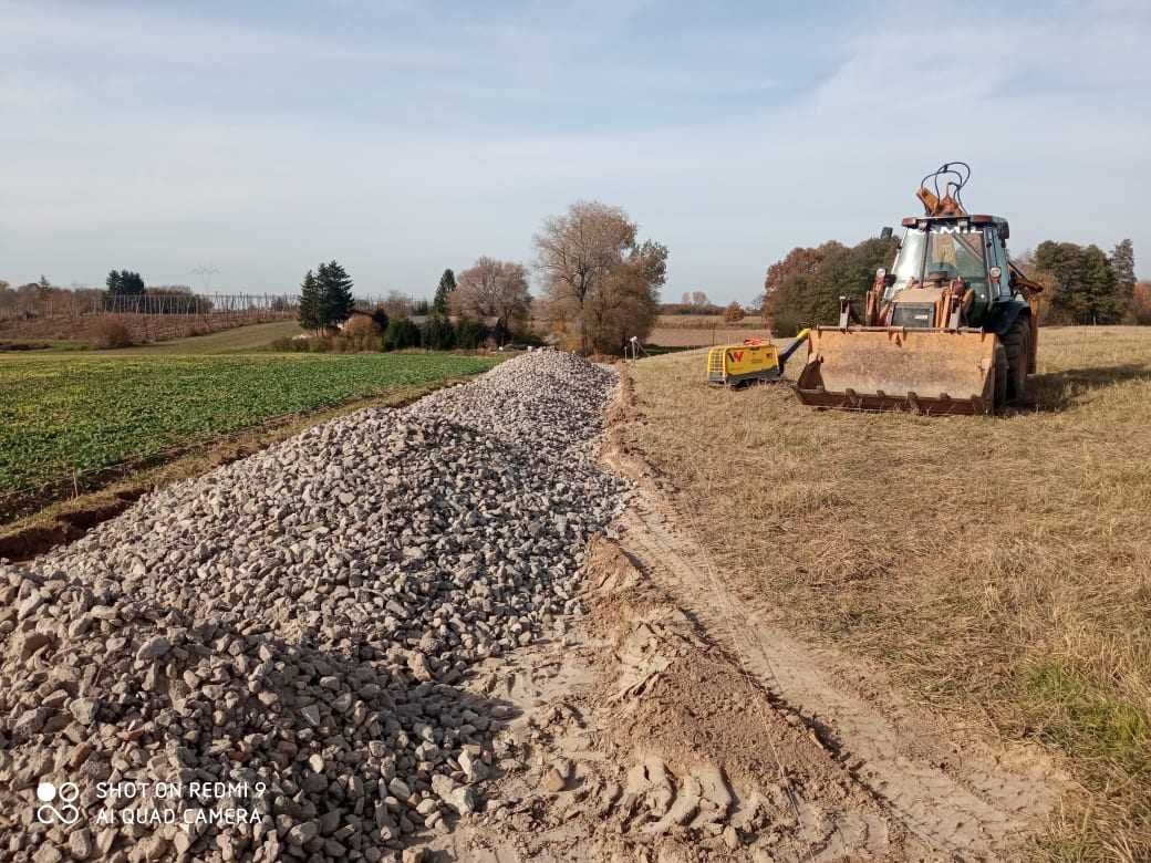 Usługi koparko ładowarką koparka