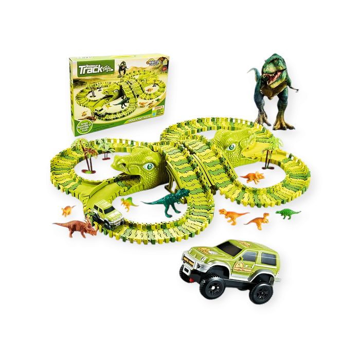 Tor wyścigowy DINOPARK XXL zestaw zabawki playmobil pet shop autko
