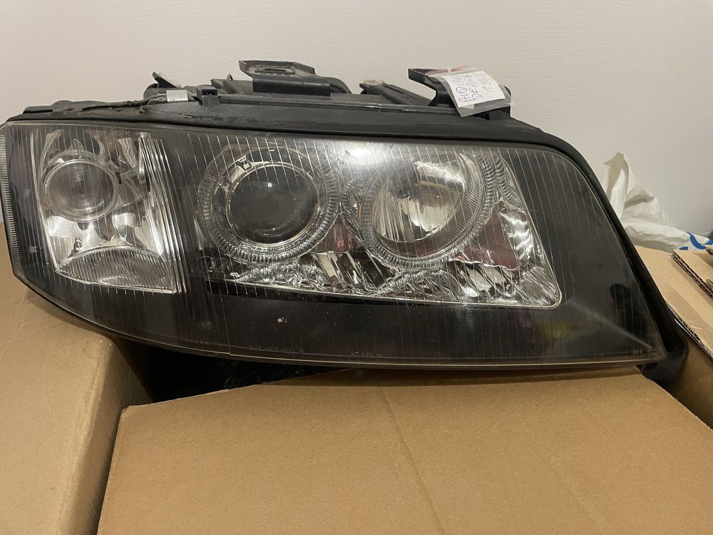 Lampy Audi A6 C5 przod angel eyes