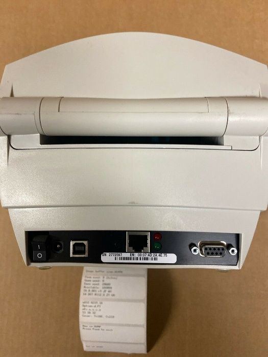 Термопринтер Zebra LP 2844, COM, USB, LAN для Новой Почты