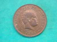 1105 - Carlos I: 10 réis 1892 (A) bronze, por 2,00
