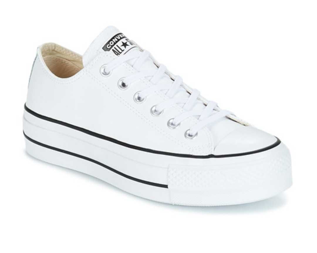 Converse
CHUCK TAYLOR ALL STAR LIFT CLEAN OX LEATHER - Branco - NOVOS