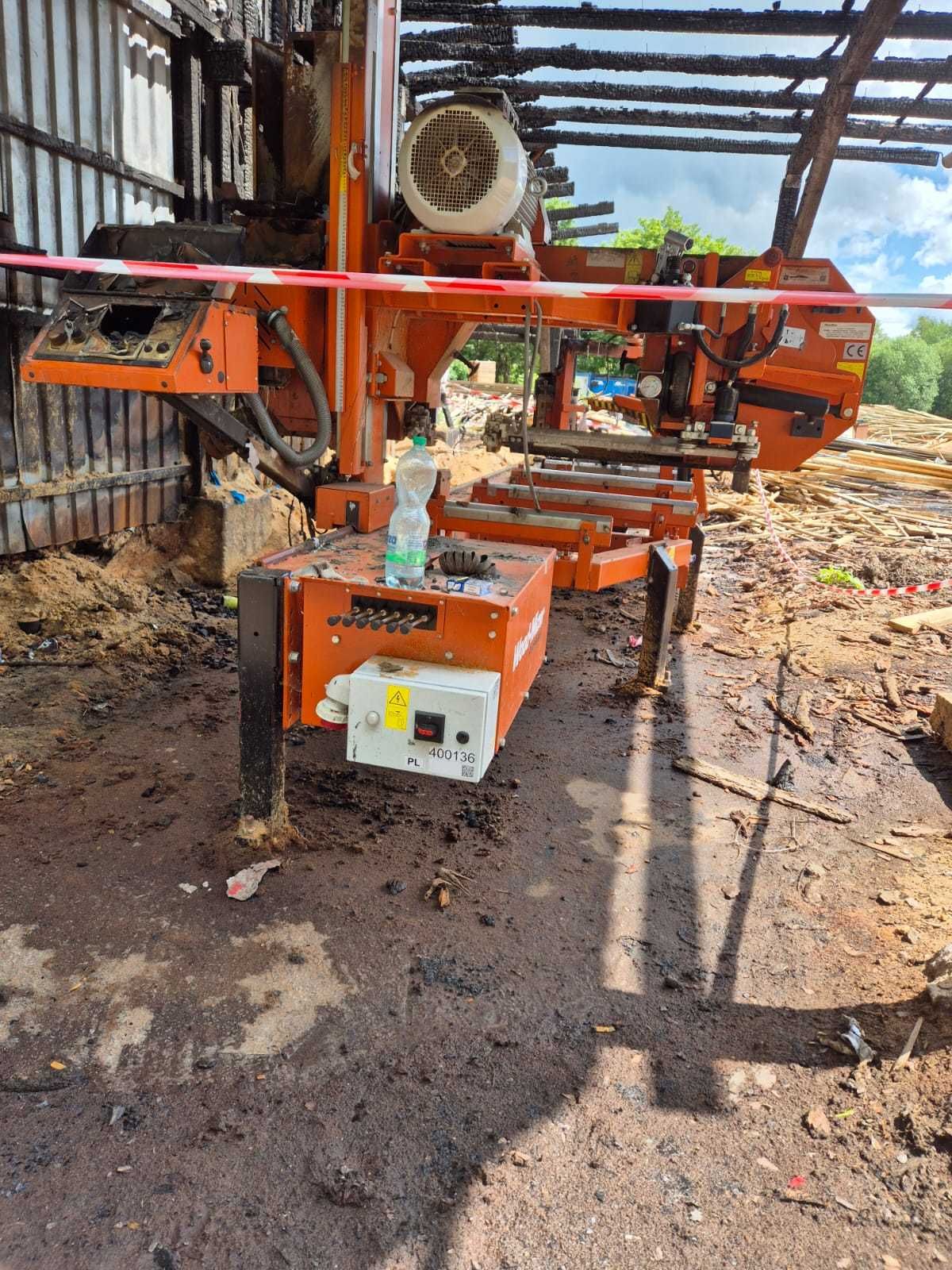 Trak Wood-Mizer LT70ME20SAH3-SWR po pożarze