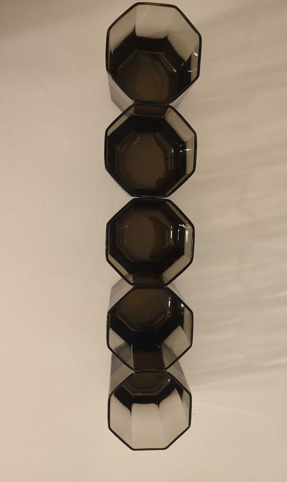 Стакани склянки димчатого кольору набір 5шт