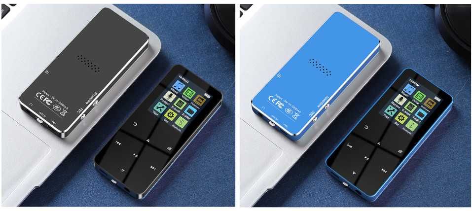 Odtwarzacz MP4 MP3 16GB Bluetooth 5.0 Radio Dyktafon Głośnik Alarm