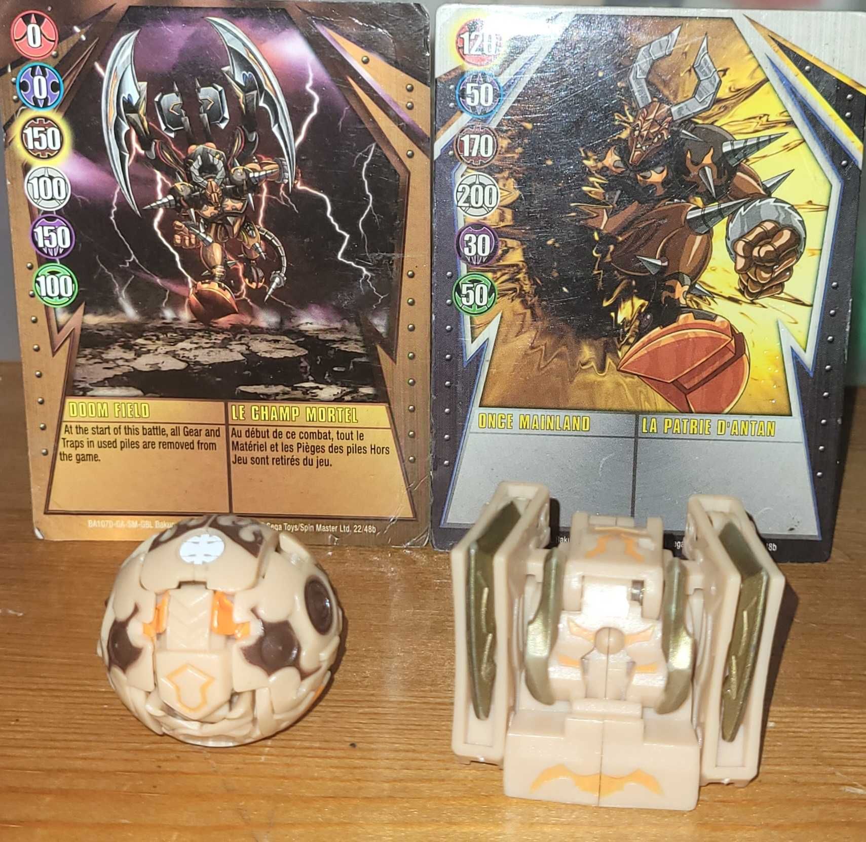 Bakugan Sabator & Chompixx + 2 magnetyczne karty