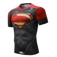 T-shirt Rashguard Super-Homem Manga Curta - L ou XL