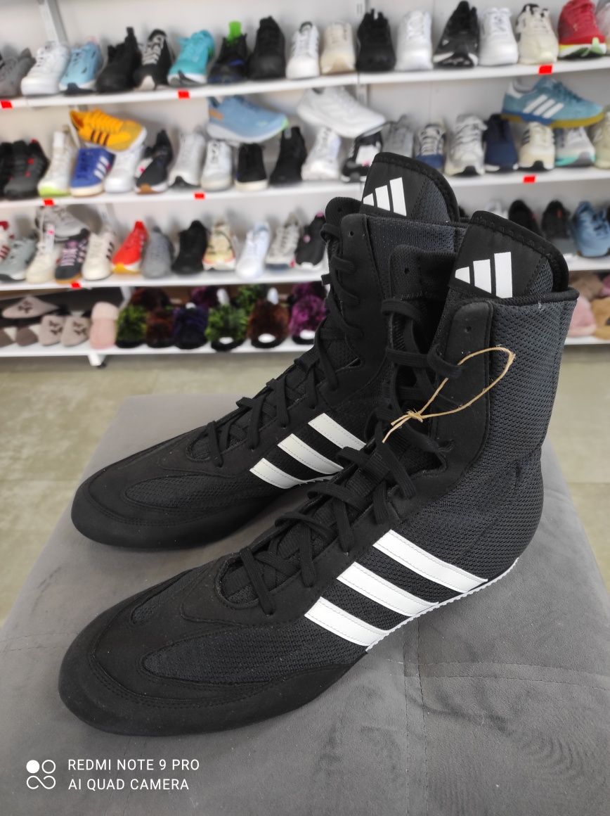 ОРИГІНАЛ 100% Кросівки Adidas Box Hog 2.0 Boxing Shoes Black 46 2/3