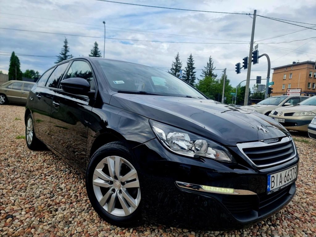Peugeot 308 II SW 2014, 1.6 e-HDI 120km alu, bogata opcja, hak zamiana