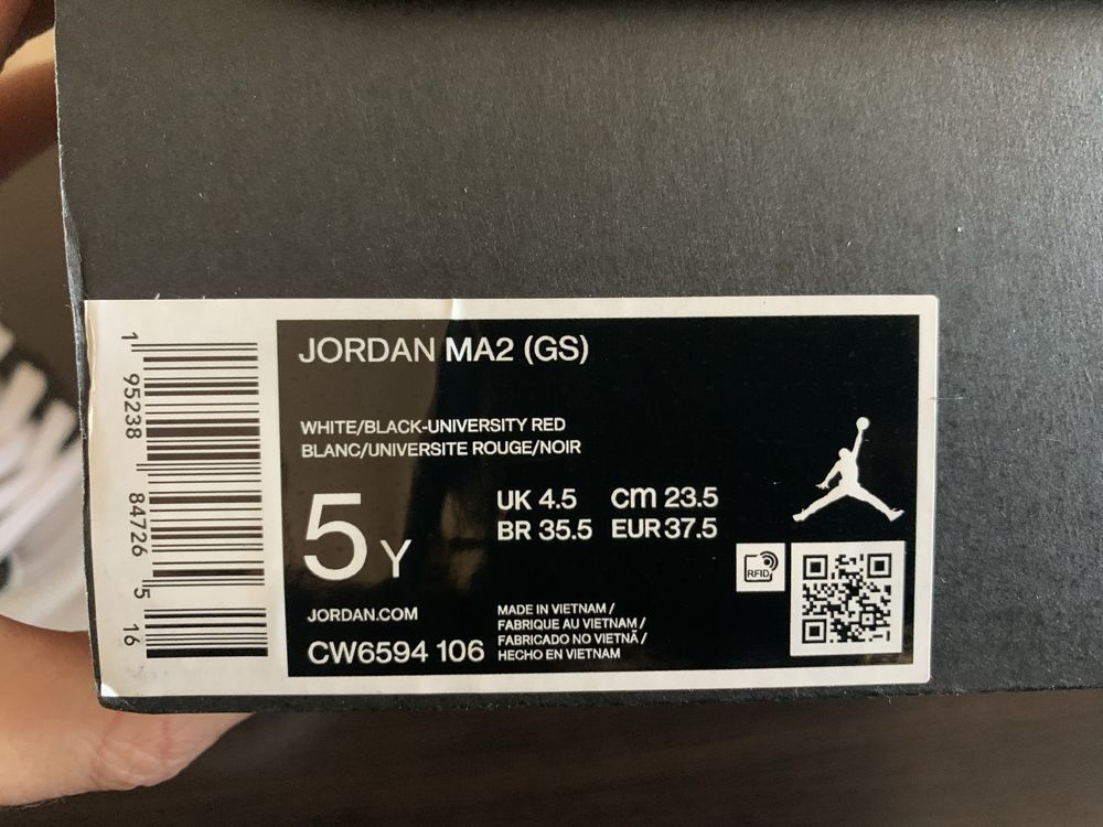 кроссовки Nike Jordan MA2 (gs) оригинал 37,5 (23,5см)