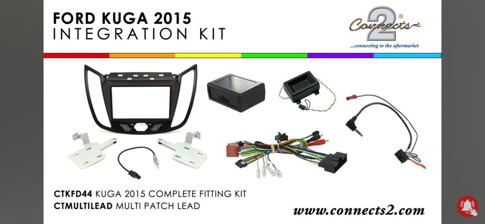 Ramka connects2 2 din sterowanie z kierownicy Kuga