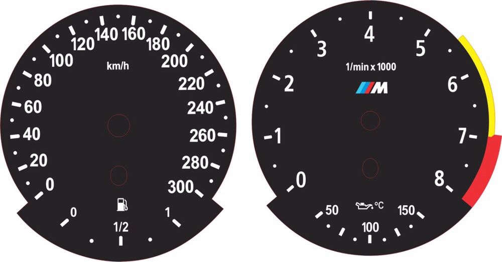 Бмв е 53/60/70/90) F 01/07/10/15/30/шкалы приборов Европа