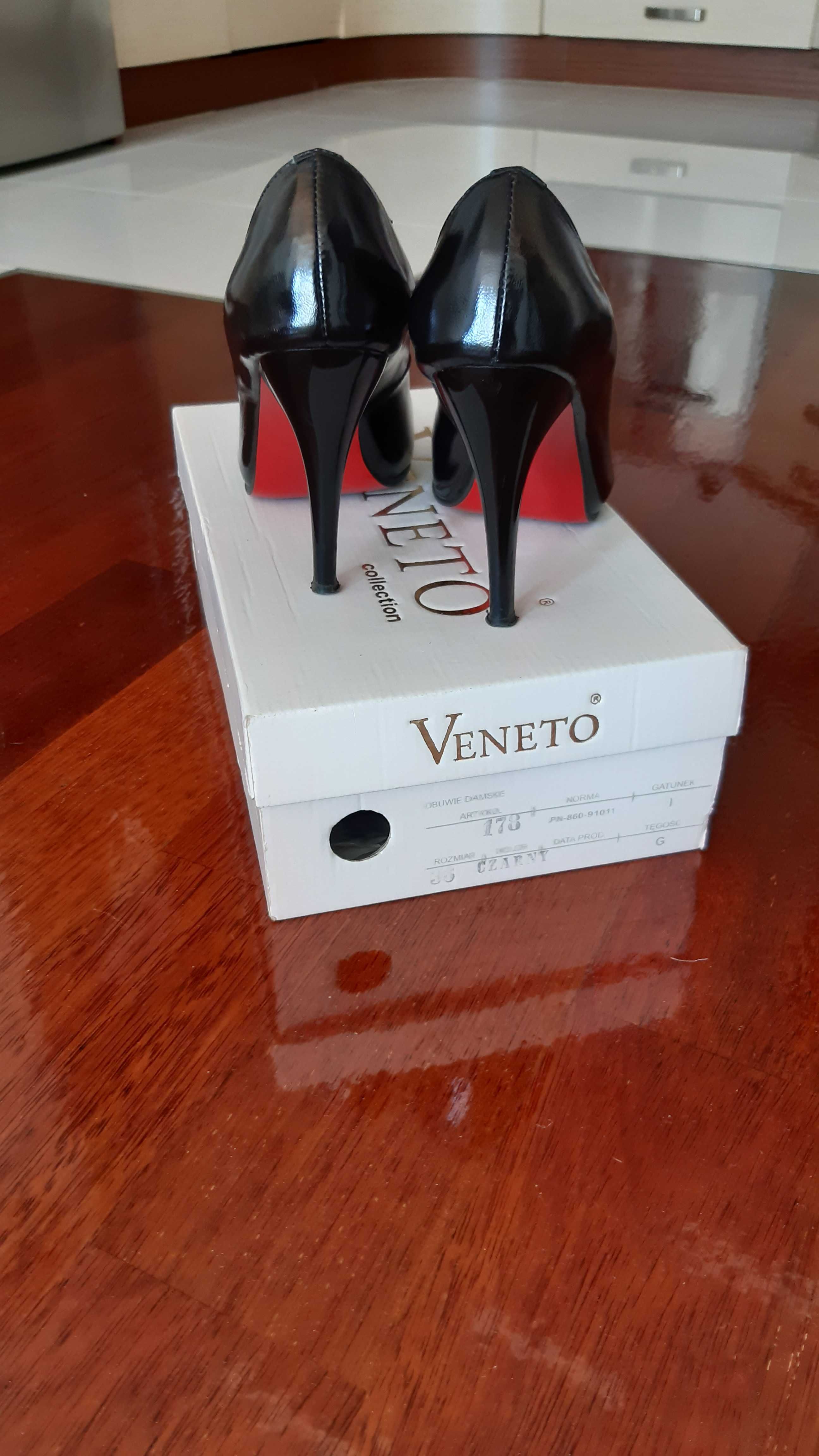 Buty szpilki Veneto rozm. 36 czarne