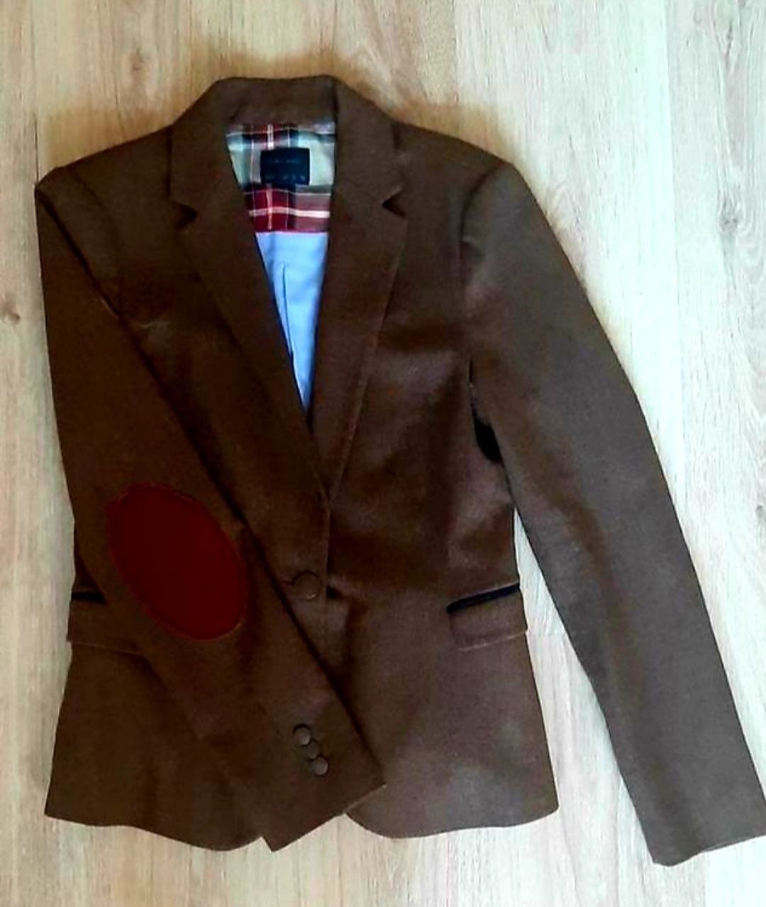Пиджак вовняний коричневий "Zara"