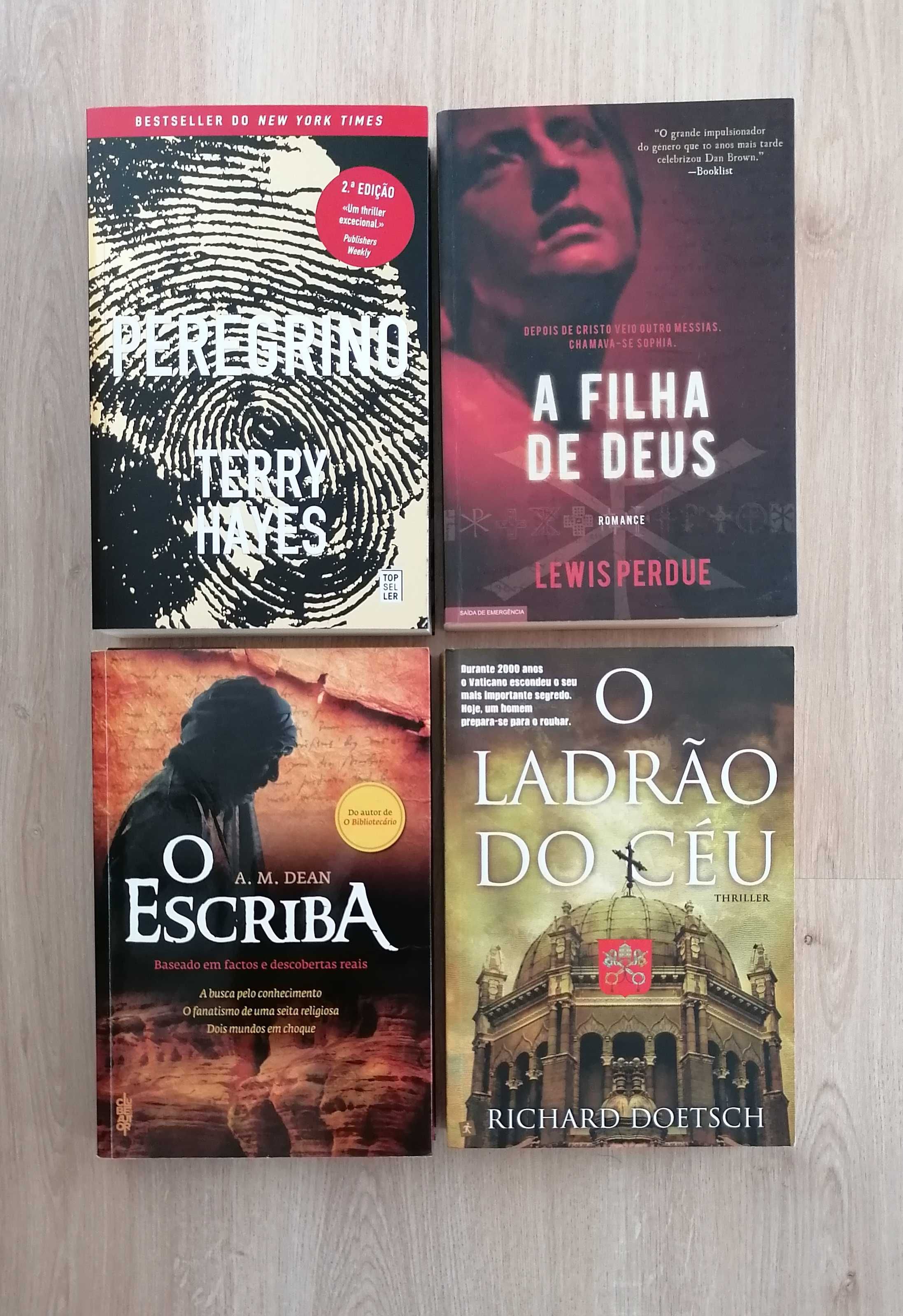 Livros de Thriller (vários autores), como novos e sem danos