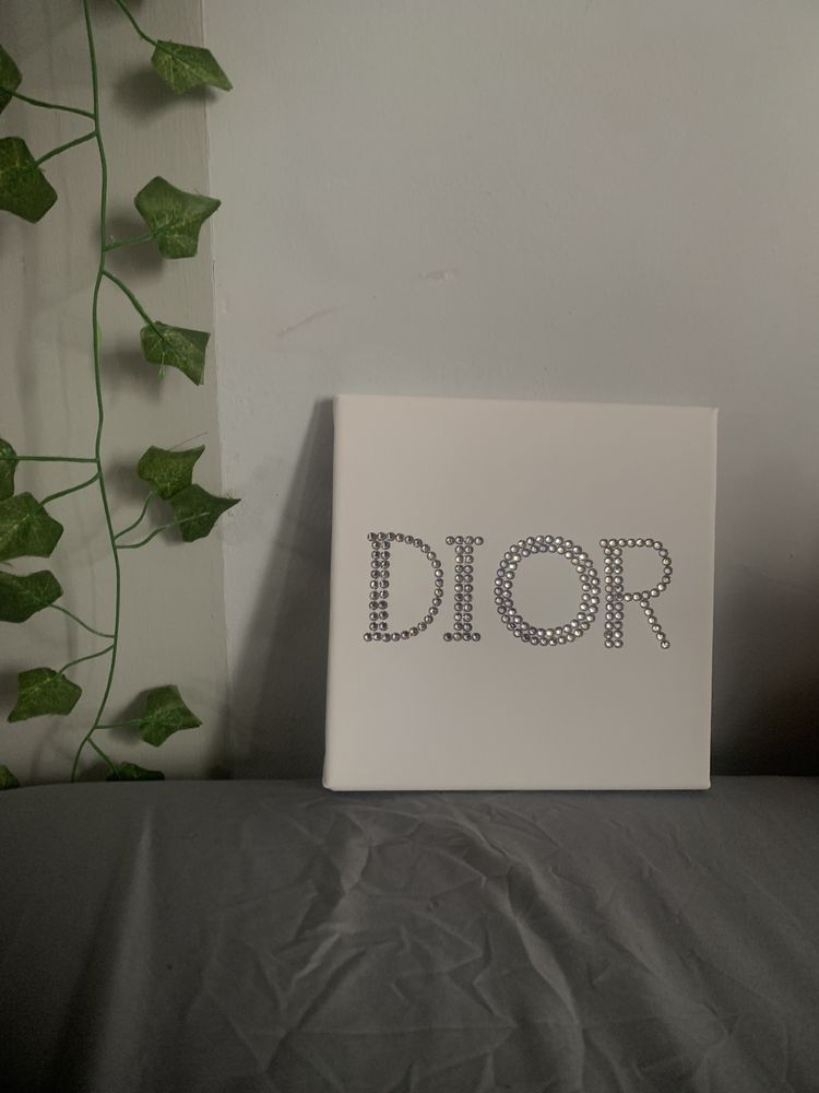Obraz dior 20x20cm diamond painting własnoręcznie robiony w