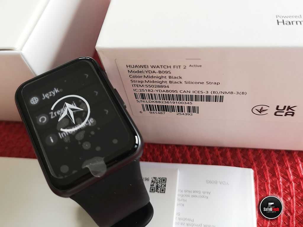 NIEUŻYWANY Smartwatch Huawei Watch Fit 2 Active CZARNY - AMOLED GPS