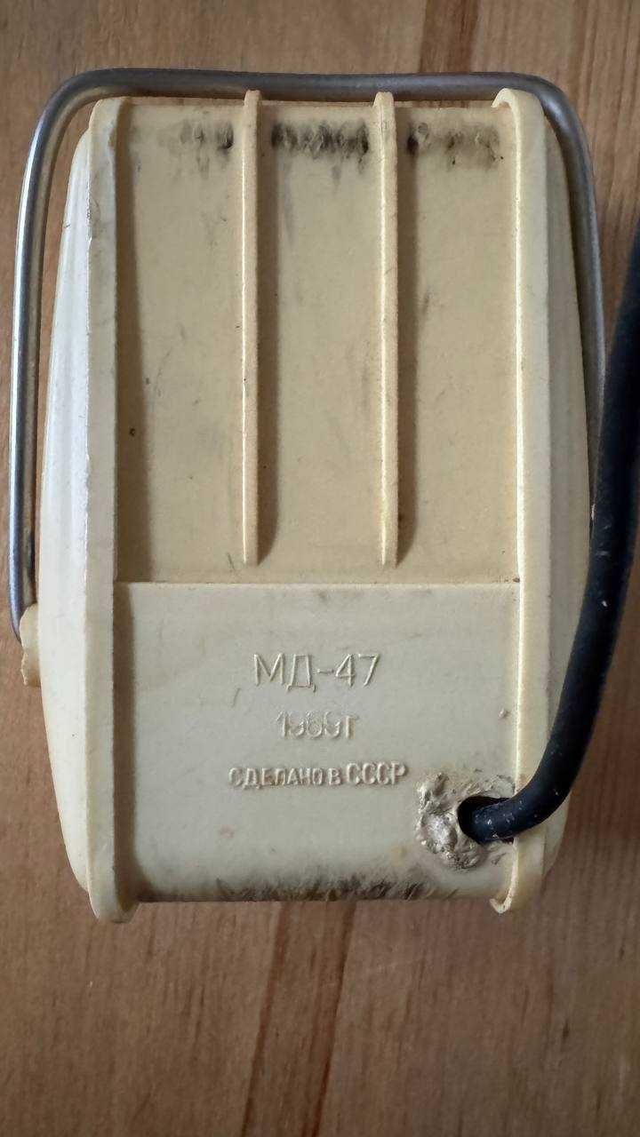 Микрофон динамический Октава МД-47, 1969 г. мини джек 3.5 мм