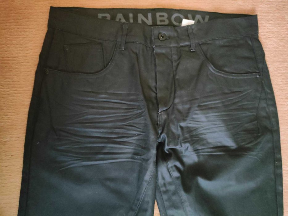 Spodnie jeansy RAINBOW r. 38 czarne NOWE