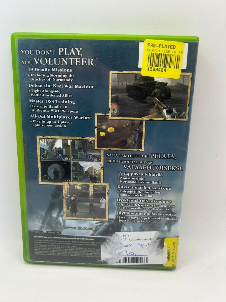 Medal Of Honor Frontline 3xA Xbox nr 6352