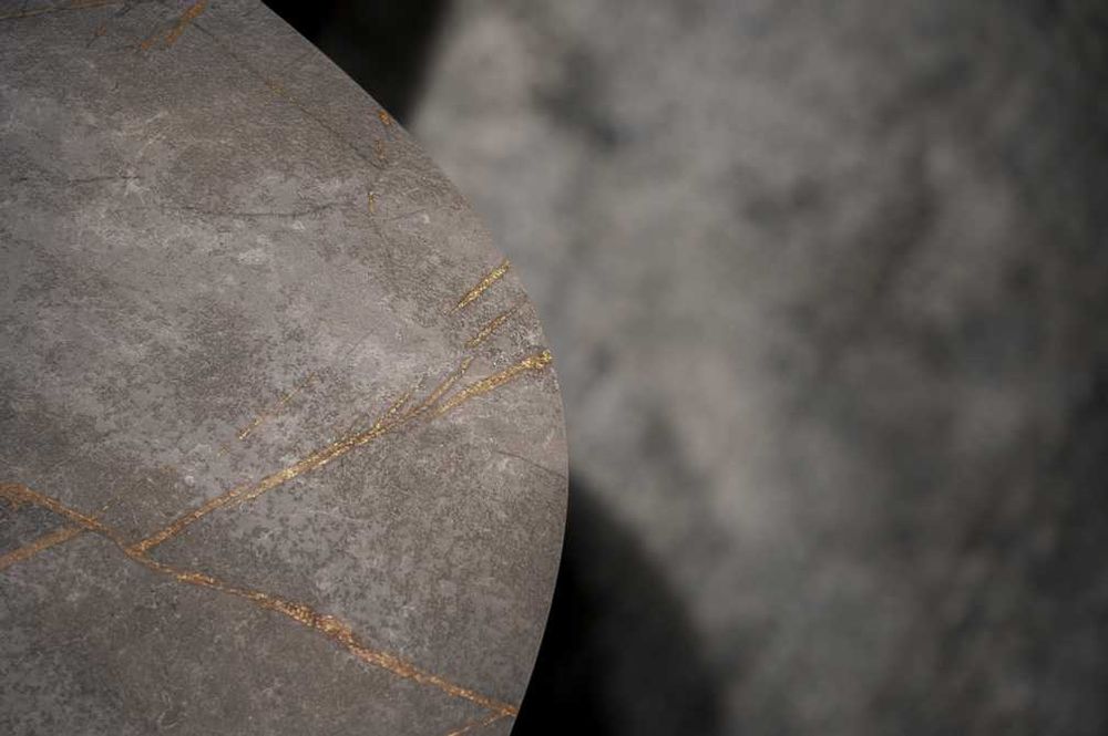 Okazja -45% Stół HPL GOLD MARBLE 200x120 + krzesła, nowe, fv23%