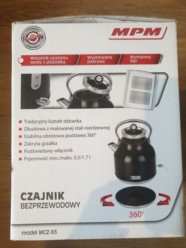 Czajnik retro bezprzewodowy MPM