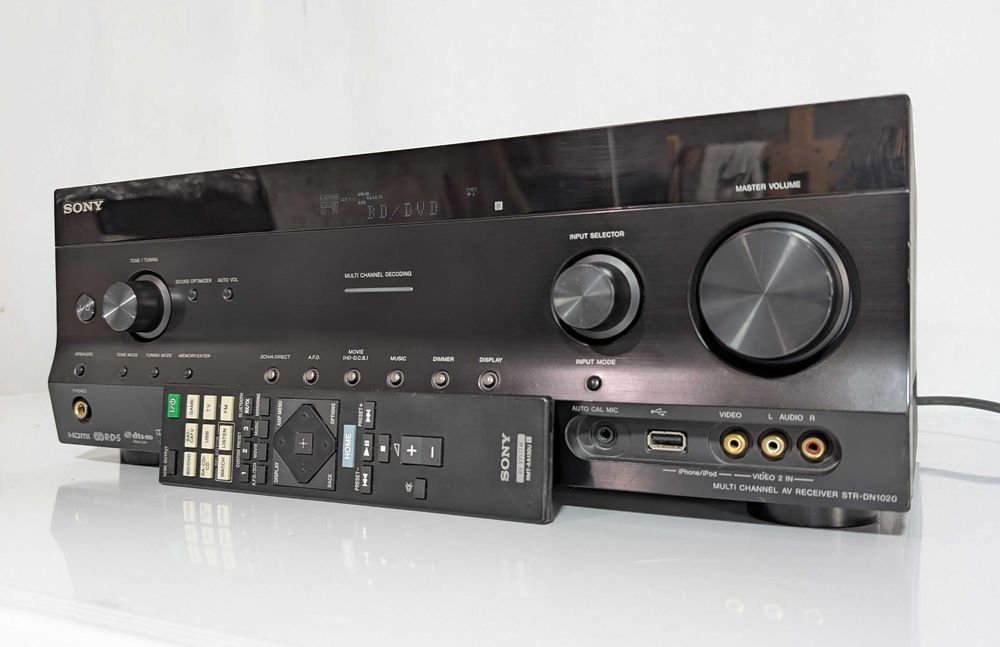 7.2 Ресивер Sony STR-DN1020,має 130 Вт/канал,HDMI/ARC/3D/USB/ЦАП/DOLBY