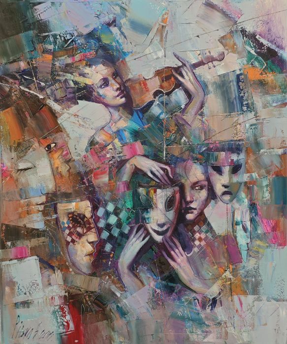 Obraz Olejny Symfonia Tożsamości – Gienadij Pitsko