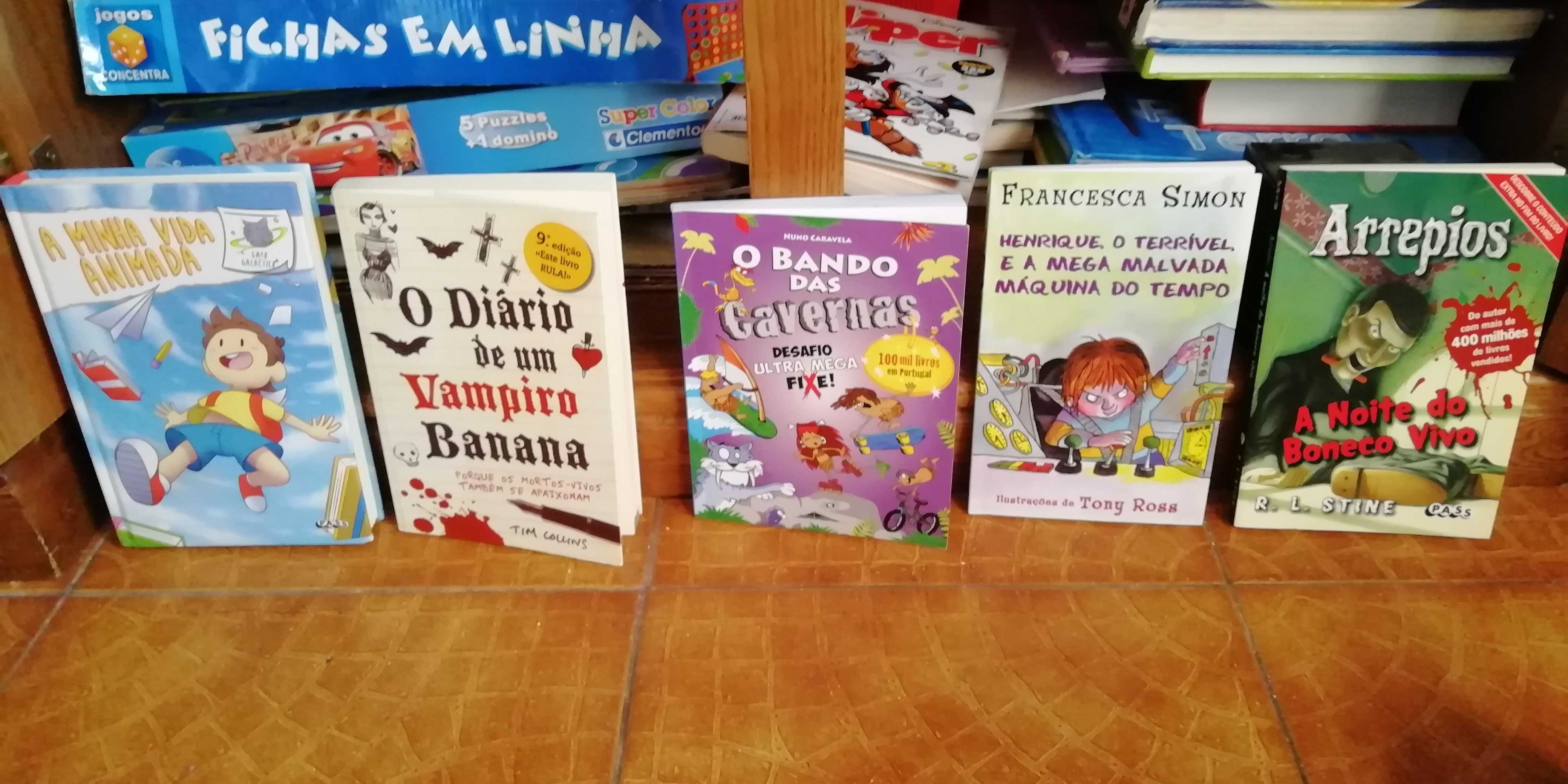 Lote 5 Livros Juvenis