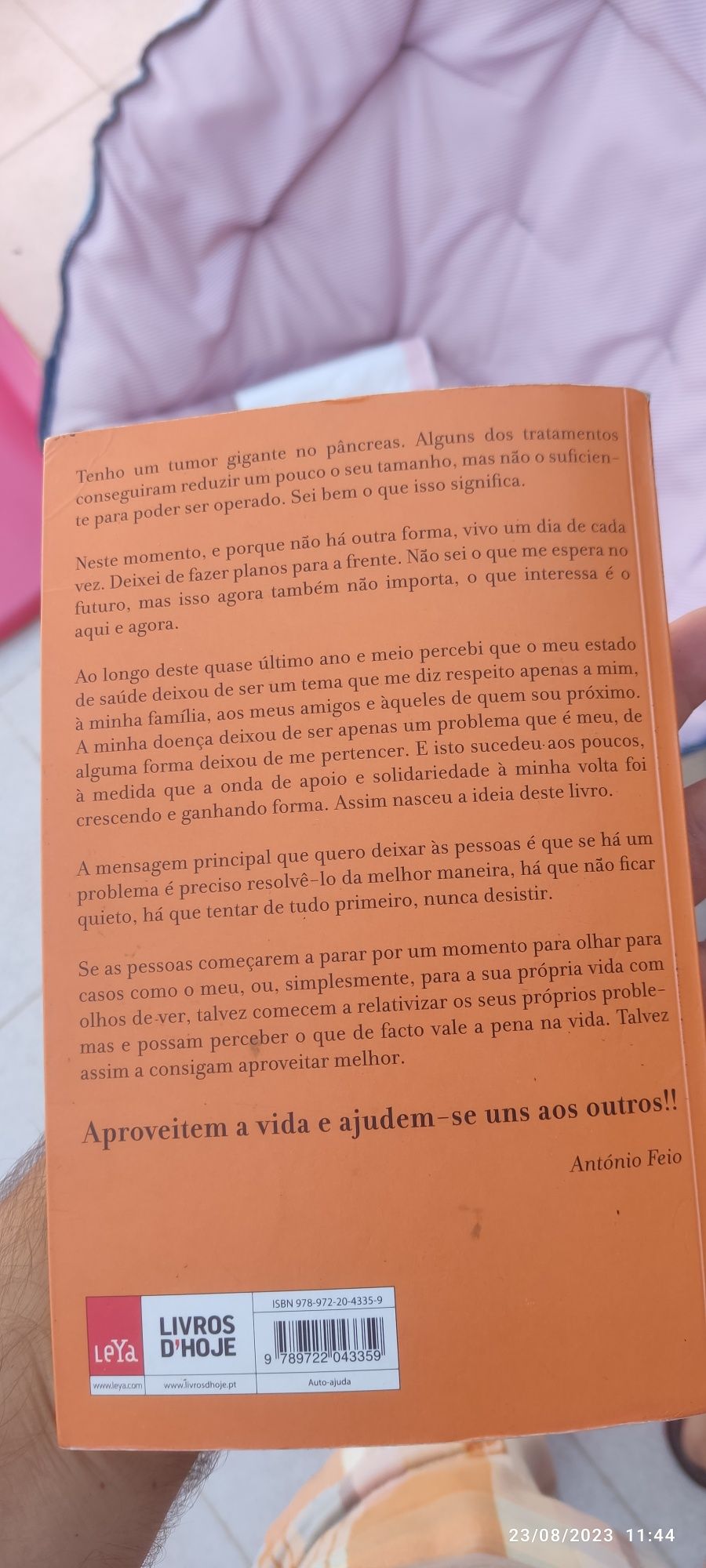 Livro "Aproveitem a Vida" António Feio