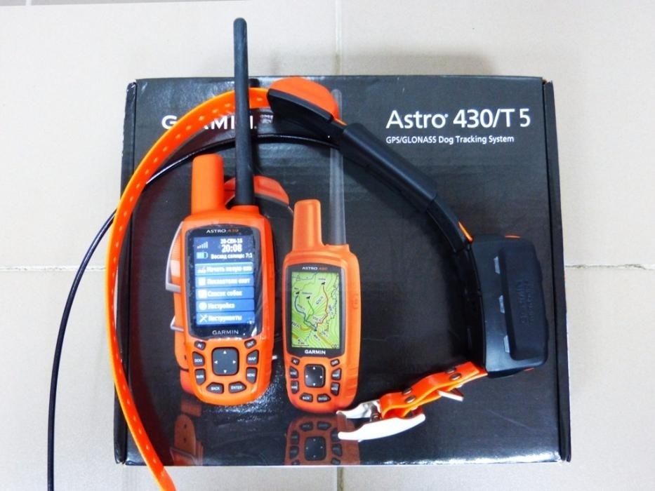 GPS слежение за собакой Garmin Astro 430 с ошейником T5