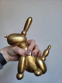 Nowa oryginalna Rzezba złoty pies balon