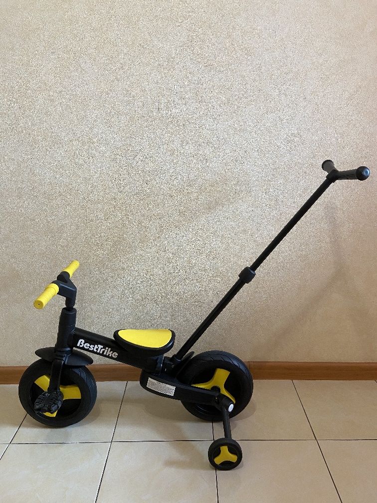 Велосипед дитячий (біговел) з батьківською ручкою Best Trike. детский