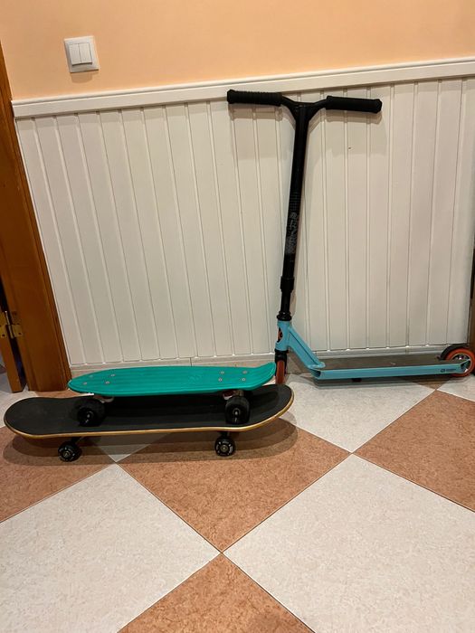 Venda de 2 skate e uma trotinete
