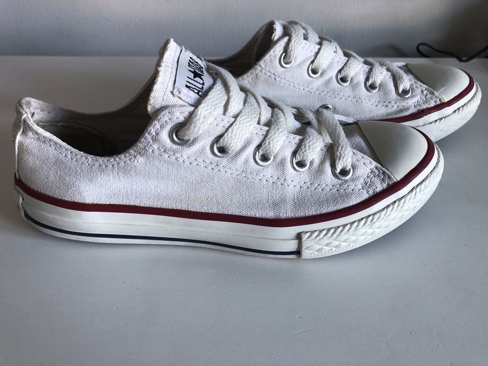 Converse białe rozm 31,5  UK 13