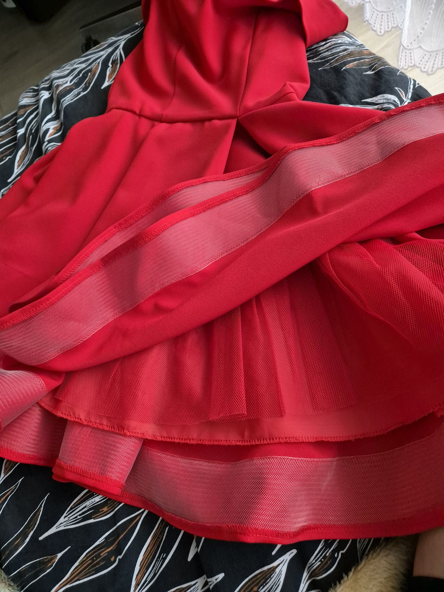 Sukienka Lacoria czerwona XS 34 balowa na wesele studniówkę