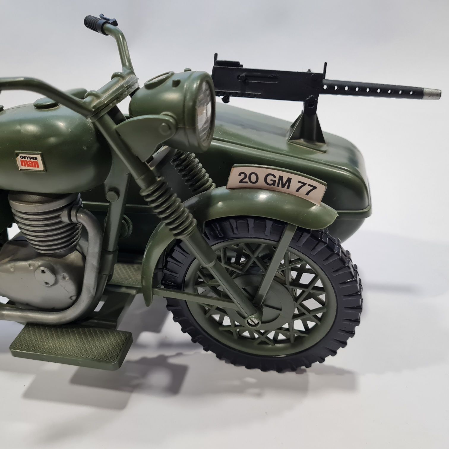Mota militar com side car antiga Geyperman