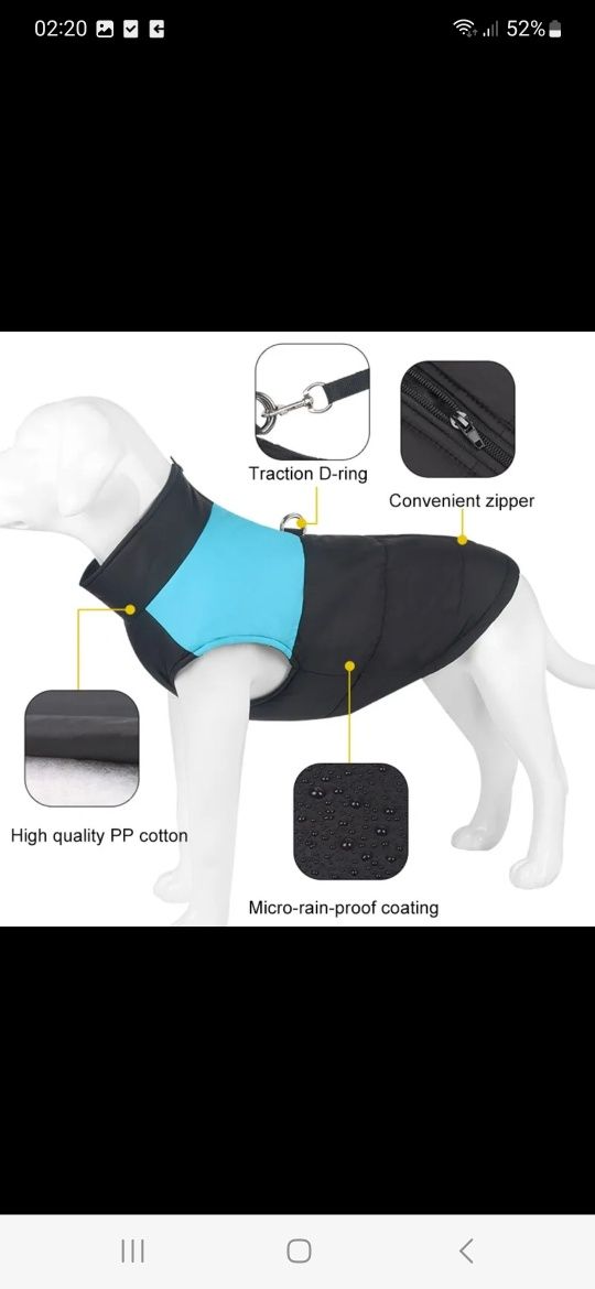 Nowa kurteczka dla małego psa kurtka ubranko wodoodporne zimowe