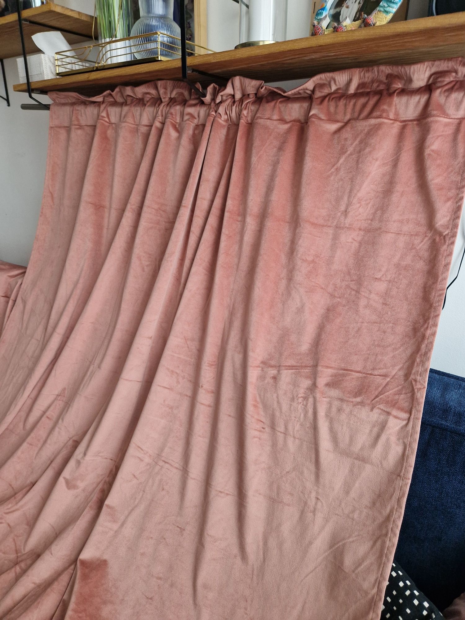 Zasłony 2szt design 91 zasłona ROSA z miękkiego welwetu weluru 135x260