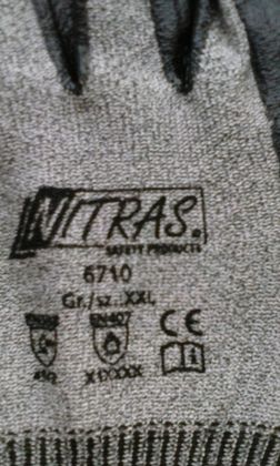 Rękawice antyprzecięciowe Nitras 6710 nowe nieużywane