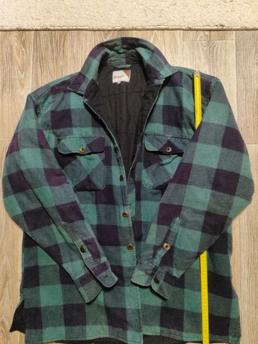 Стьогана рубашка на утеплювачі