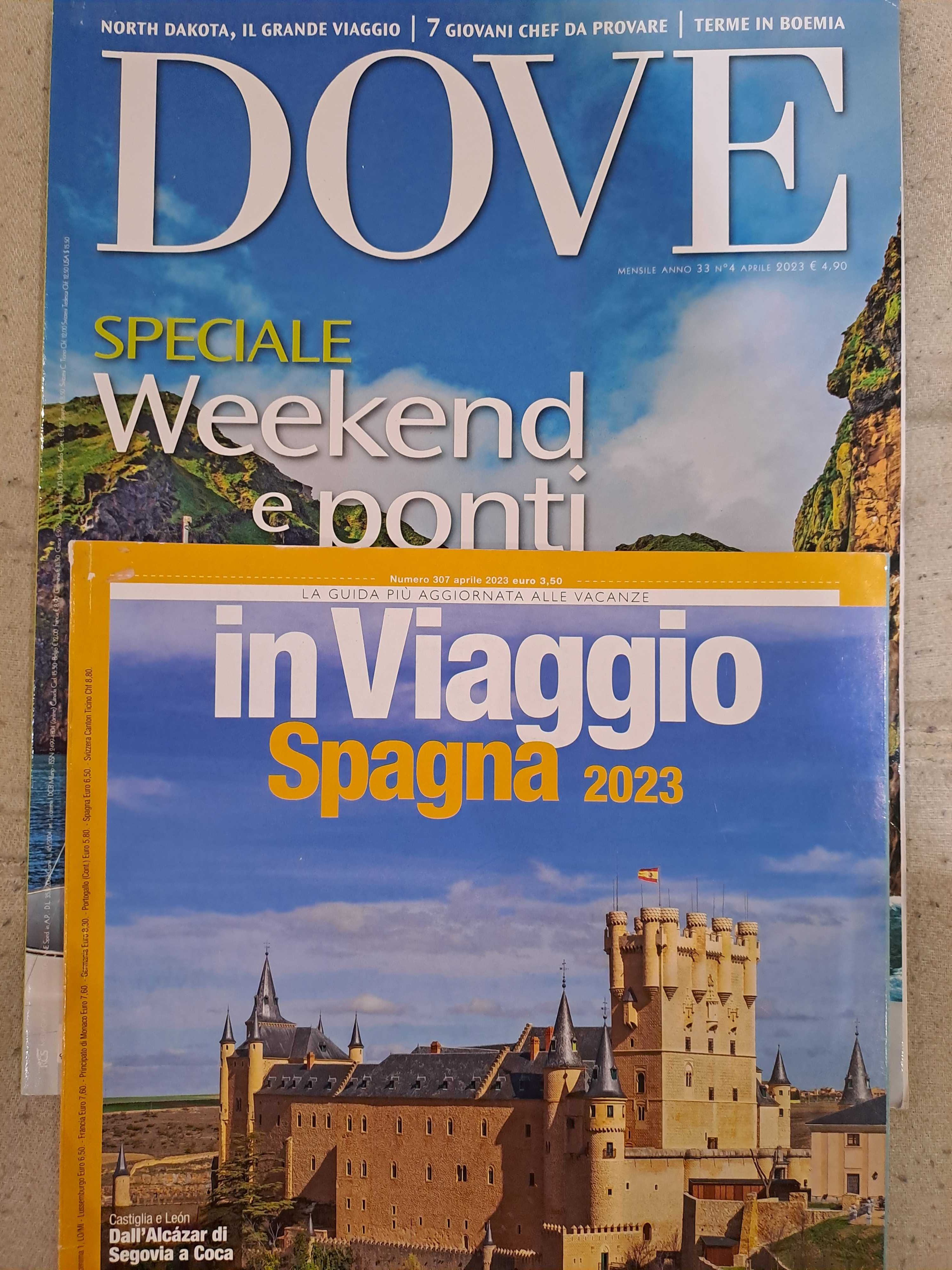 Revistas Dove/In Viaggio/Bell'Europa/Bell'Italia/Observador