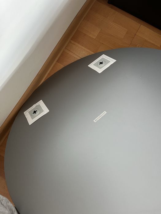 Ciemne okragle lustro JYSK 70cm