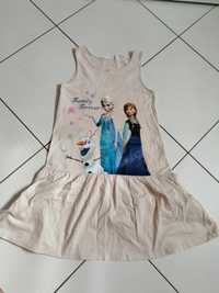 Sukienka h&m dziewczęca Disney Anna Elsa rozmiar 134-140 jak nowa