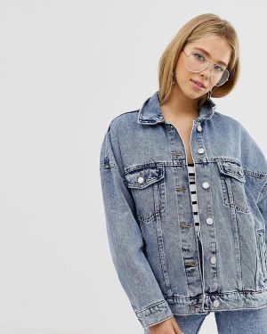 Джинсовая куртка, джинсовка oversize bershka