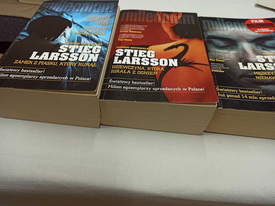 3x STIEG LARSSON Mężczyźni..Dziewczyna która..,Zamek z piasku ...