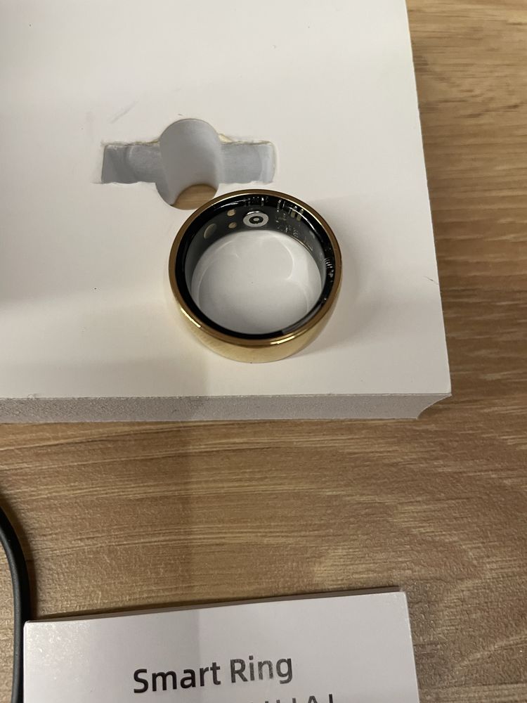 Inteligentny smart ring pierścień dla kobiet i mężczyzn złoty nowy