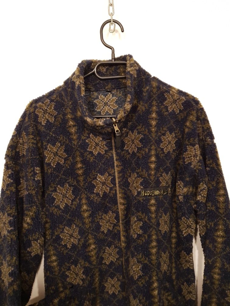 Puchaty polar bluza Hodgeheg S M teddy